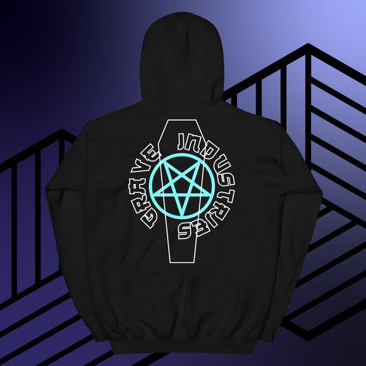 Unisex Gothic Hoodie with Occult Design by Grave Industries.