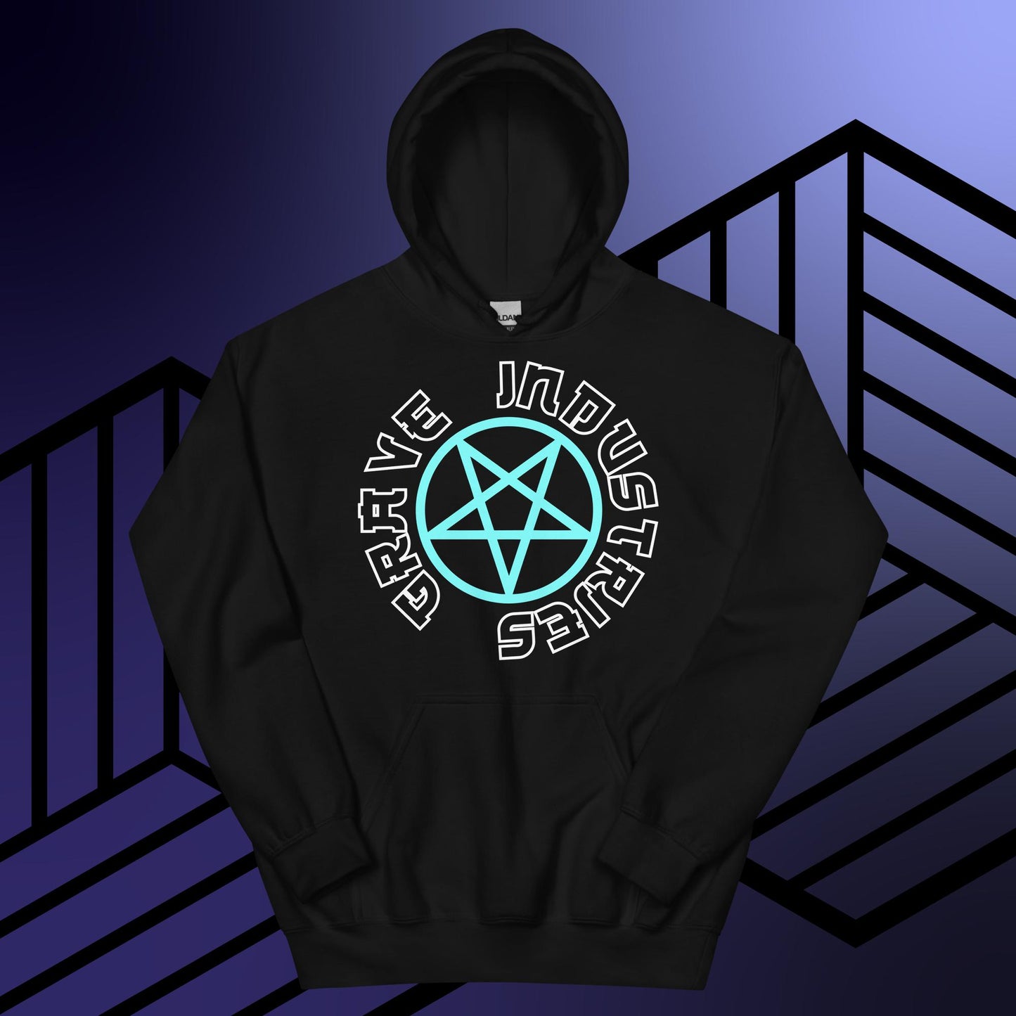 Unisex Gothic Hoodie with Occult Design by Grave Industries.