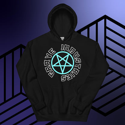 Unisex Gothic Hoodie with Occult Design by Grave Industries.